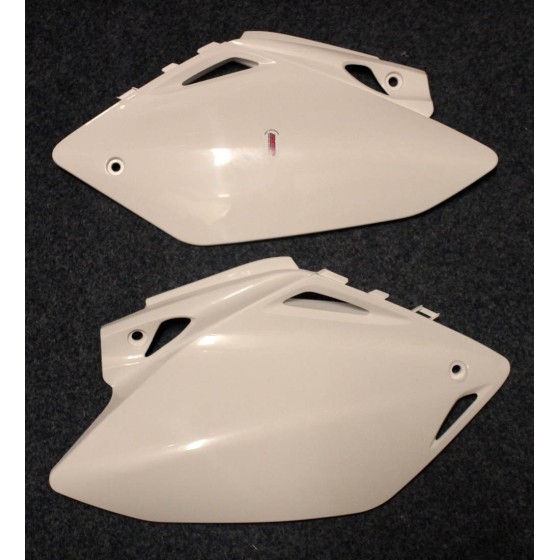 PLAQUES LATERALES CRF450 2007-2008 WHITE