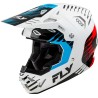 Casque FLY RACING Formula CP Slice - blanc/rouge/cyan