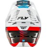 Casque FLY RACING Formula CP Slice - blanc/rouge/cyan