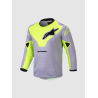 Jersey Kids Racer Veil Gray Yellow Fluo