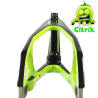 Cadre BMX carbone ICE RAPTOR Noir / Lime Citrik