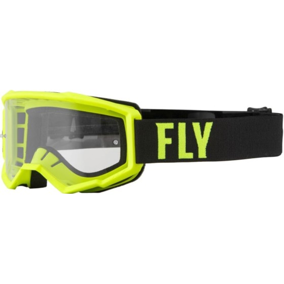 Masque FLY RACING Focus noir/jaune fluo