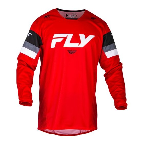 MAILLOT FLY KINETIC PRIX ROUGE/GRIS/BLANC