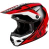 Casque FLY RACING Kinetic Crest - rouge/noir/blanc