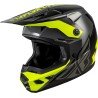Casque FLY RACING Kinetic Crest - gris/noir/jaune fluo