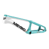 Meybo 2026 HSX Carbon Bmx Race Frame Matte White/Orange/Teal