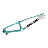 Meybo 2026 HSX Carbon Bmx Race Frame Matte White/Orange/Teal