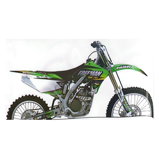 Kit plaque Freeman KXF 250 03-05 noir