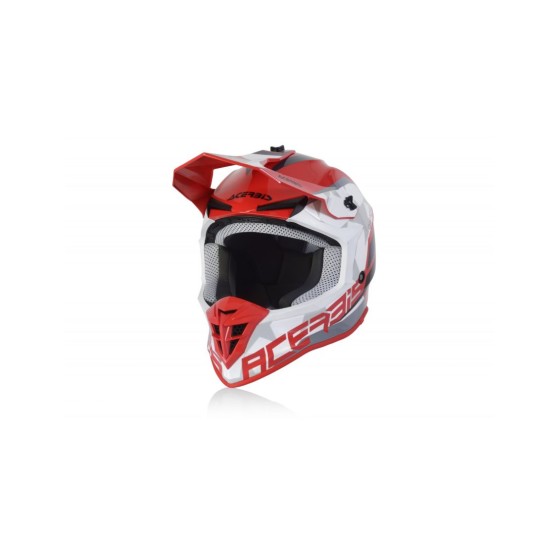 ACERBIS MX HELMET LINEAR - RED/WHITE