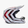Casque V1 Kairos Blanc/Rouge fluorescent
