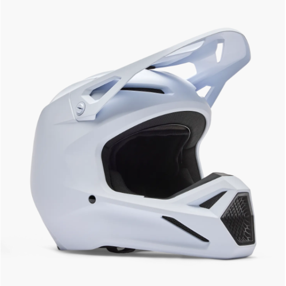 Casque Blanc mat V1 - Enfant