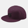 Casquette Écusson Snapback Flat Bill Sangria