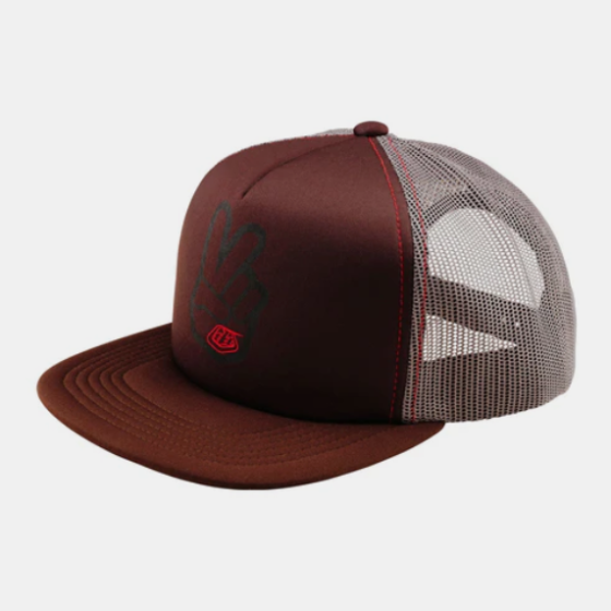 Casquette Trucker Snapback Peace Out Chocolate