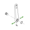 Vis de serrage M6x21 pour bras de manivelle Shimano 105/XT