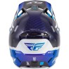 Casque FLY RACING Formula S Carbon Byte - Blue Carbon/blanc