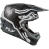 Casque FLY RACING Formula S Carbon Byte - Black Carbon/gris/argent