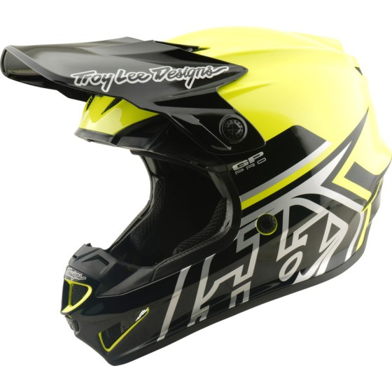 Casque enfant TROY LEE DESIGNS GP Pro Mips - Mono jaune fluo