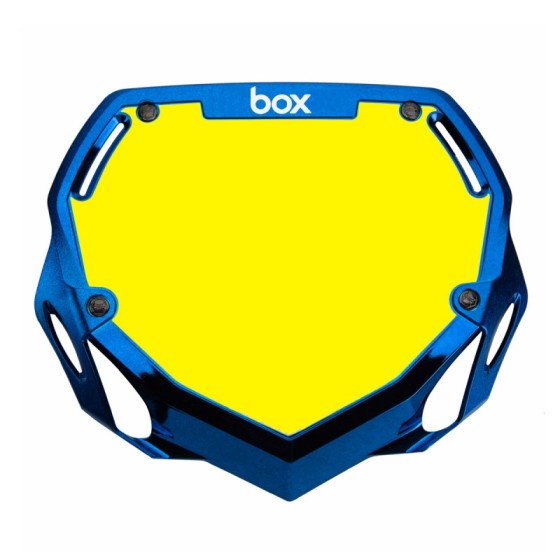 PLAQUE BOX TWO CHROME PRO Chrome bleu